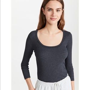 James Perse Rib U Neck